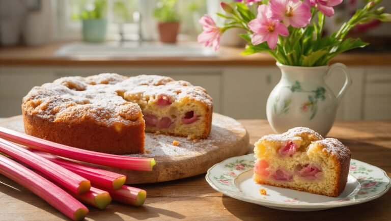 spring s rhubarb coffee cake