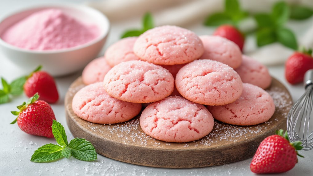 strawberry cake mix cookies