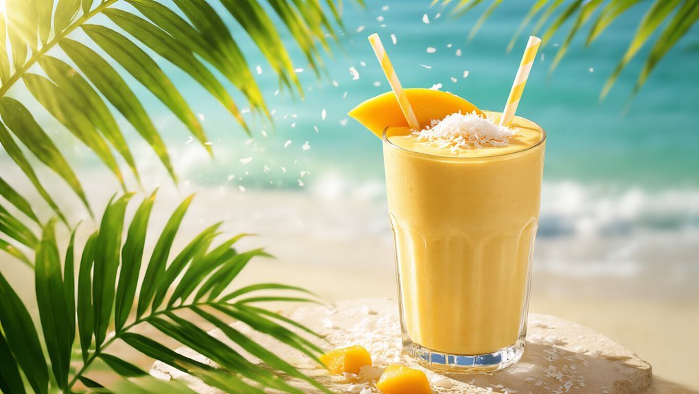tropical protein smoothie bliss